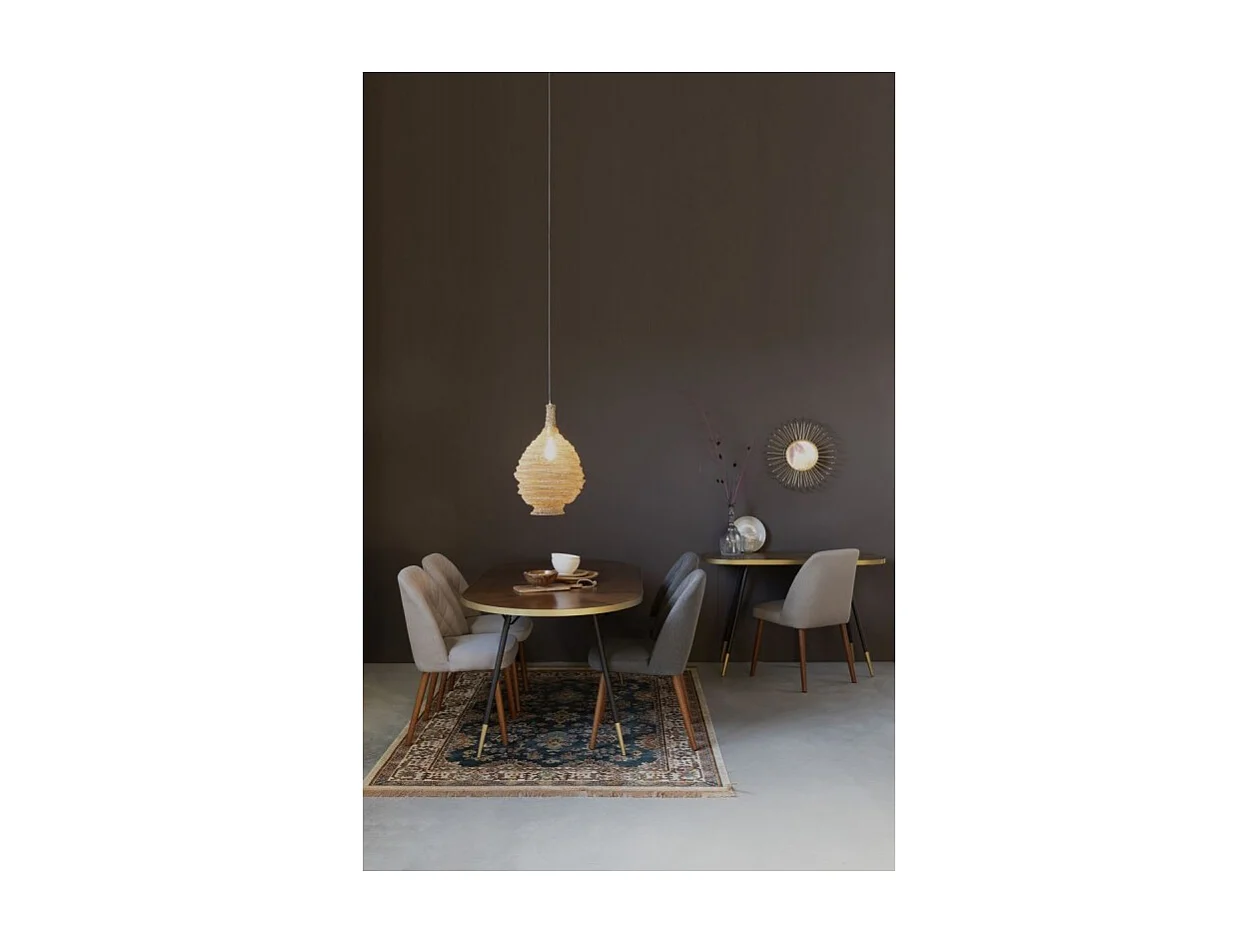 Table 180 cm Denise, Bois, Marron