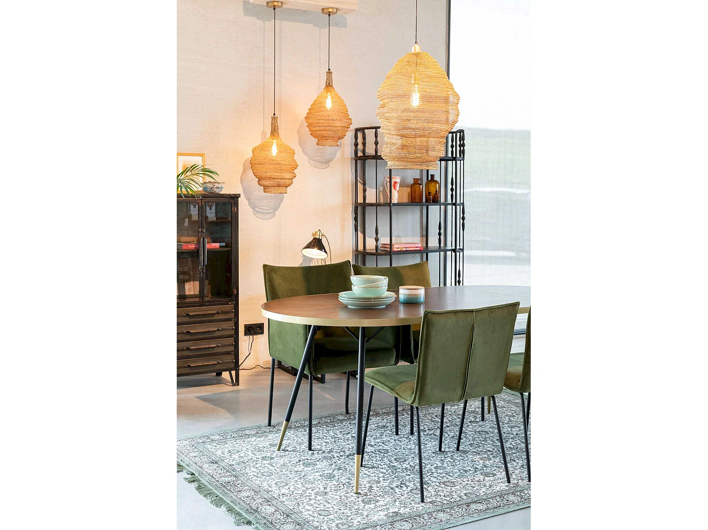 Table 180 cm Denise, Bois, Marron