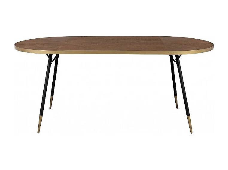 Table 180 cm Denise, Bois, Marron