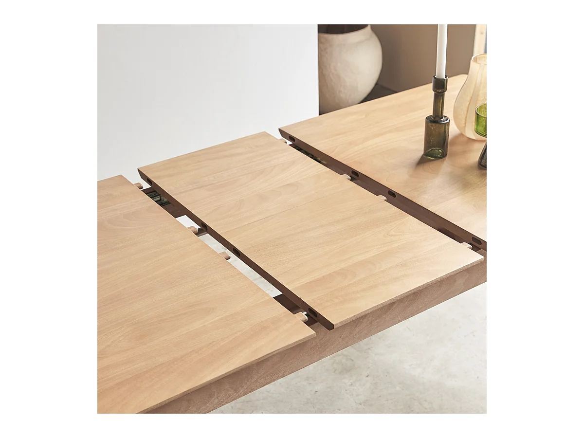 Table extensible en bois de manguier massif 4-6 pers 190x88 Cloé