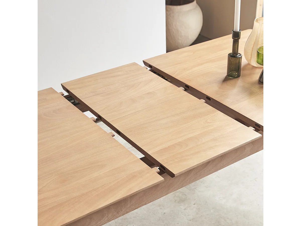 Table extensible en bois de manguier massif 4-6 pers 190x88 Cloé