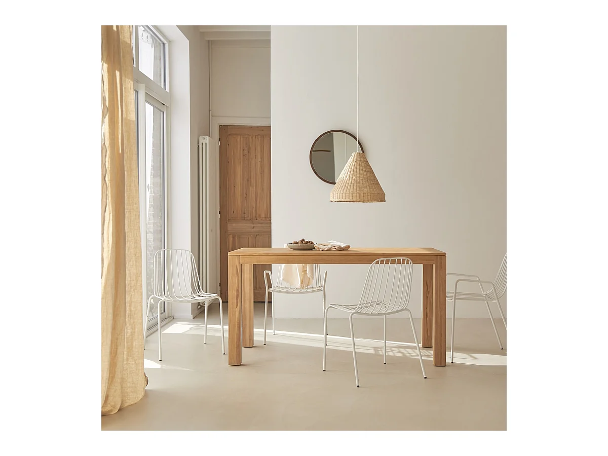 Tisch Eden aus massivem Teakholz 150 x 75