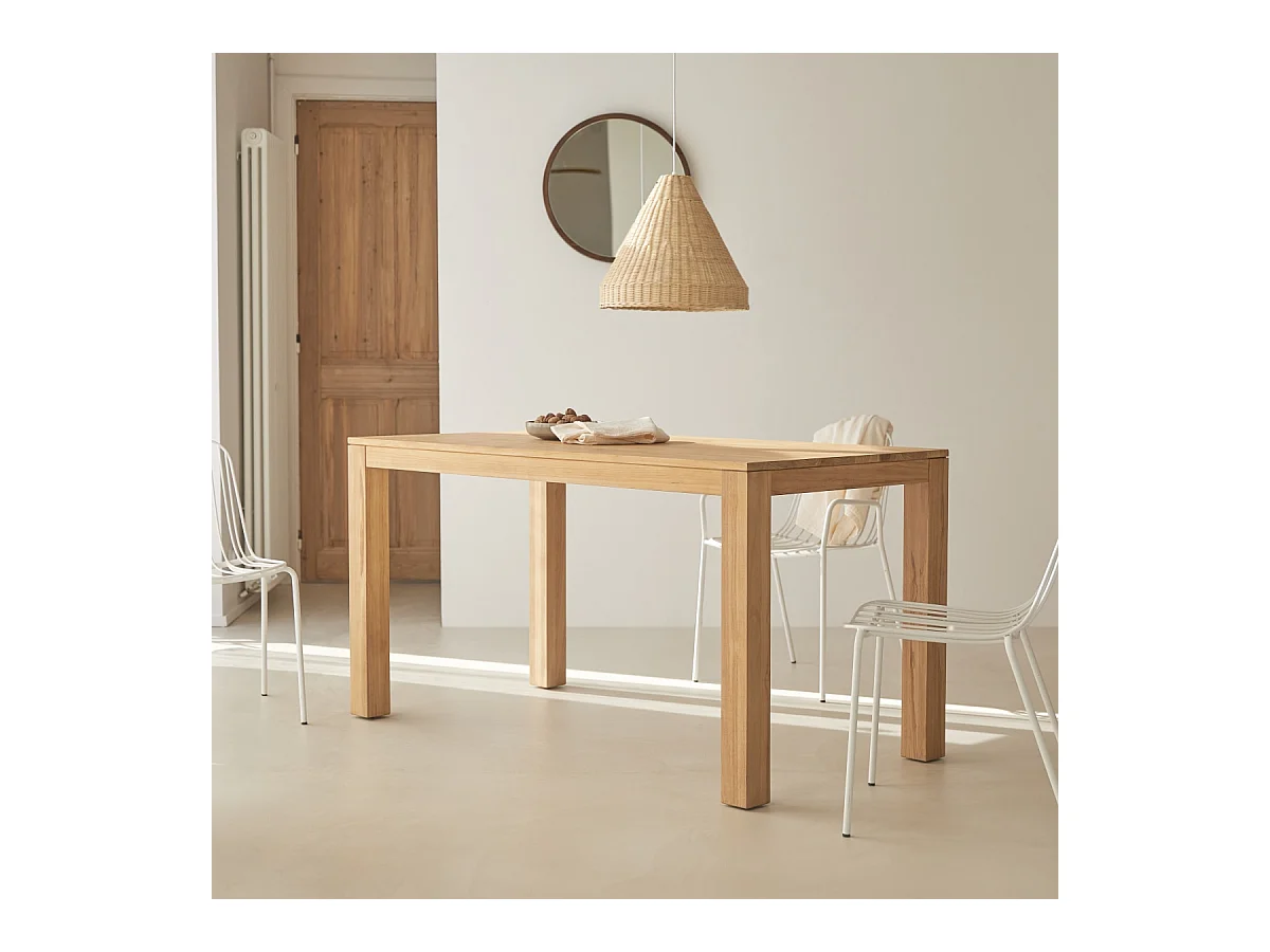 Tisch Eden aus massivem Teakholz 150 x 75