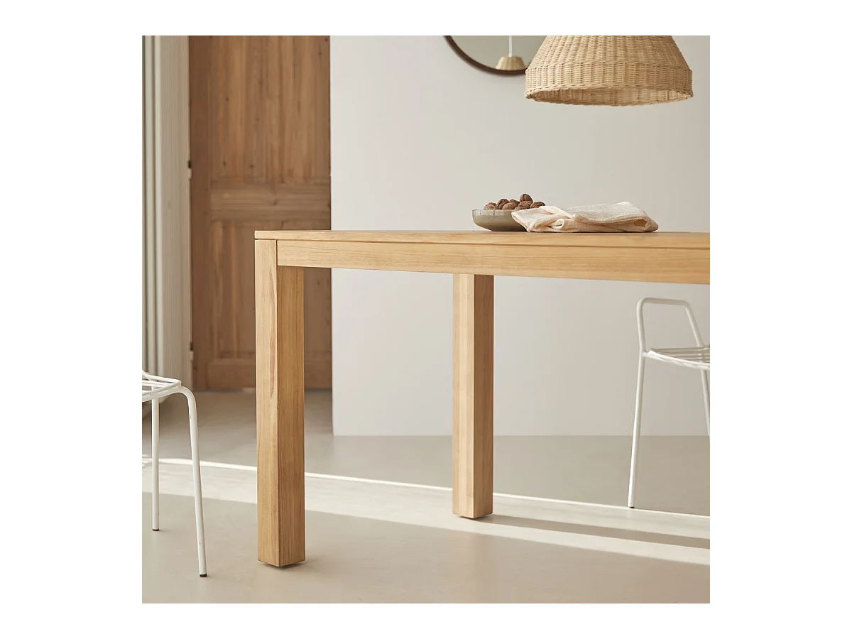 Tisch Eden aus massivem Teakholz 150 x 75