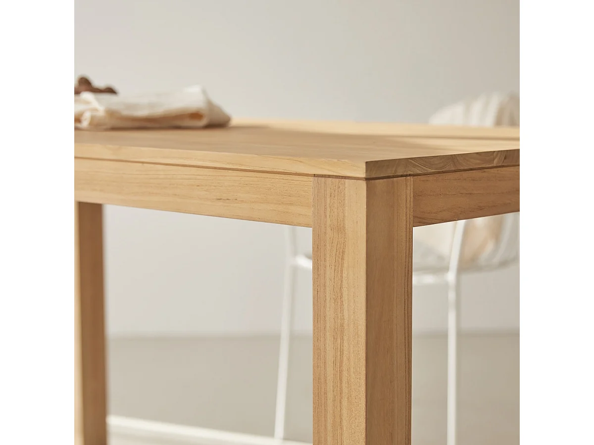 Table en bois de teck massif 150x75 Eden
