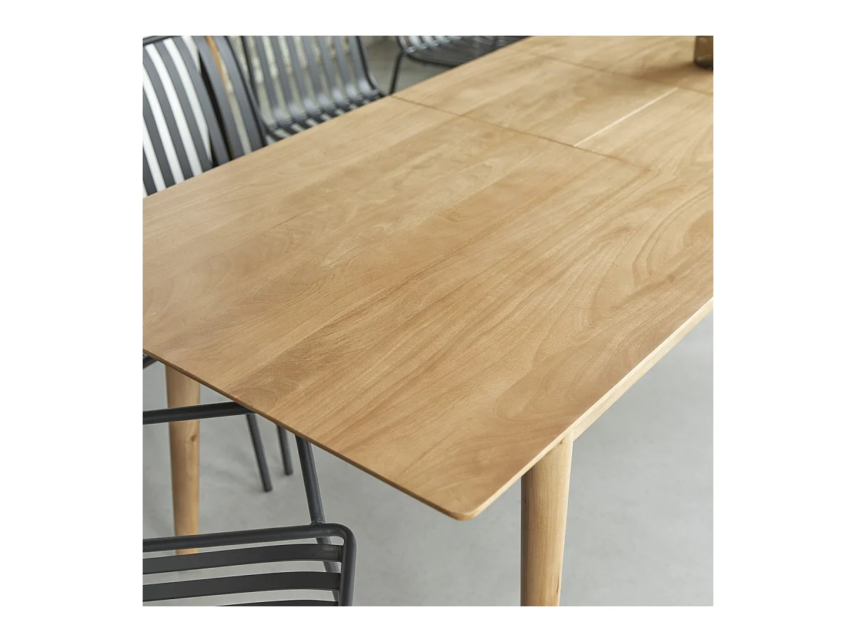 Ausziehbarer Tisch Cloé aus massivem Mangoholz 220 x 88