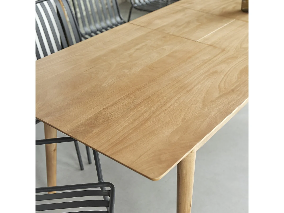 Ausziehbarer Tisch Cloé aus massivem Mangoholz 220 x 88