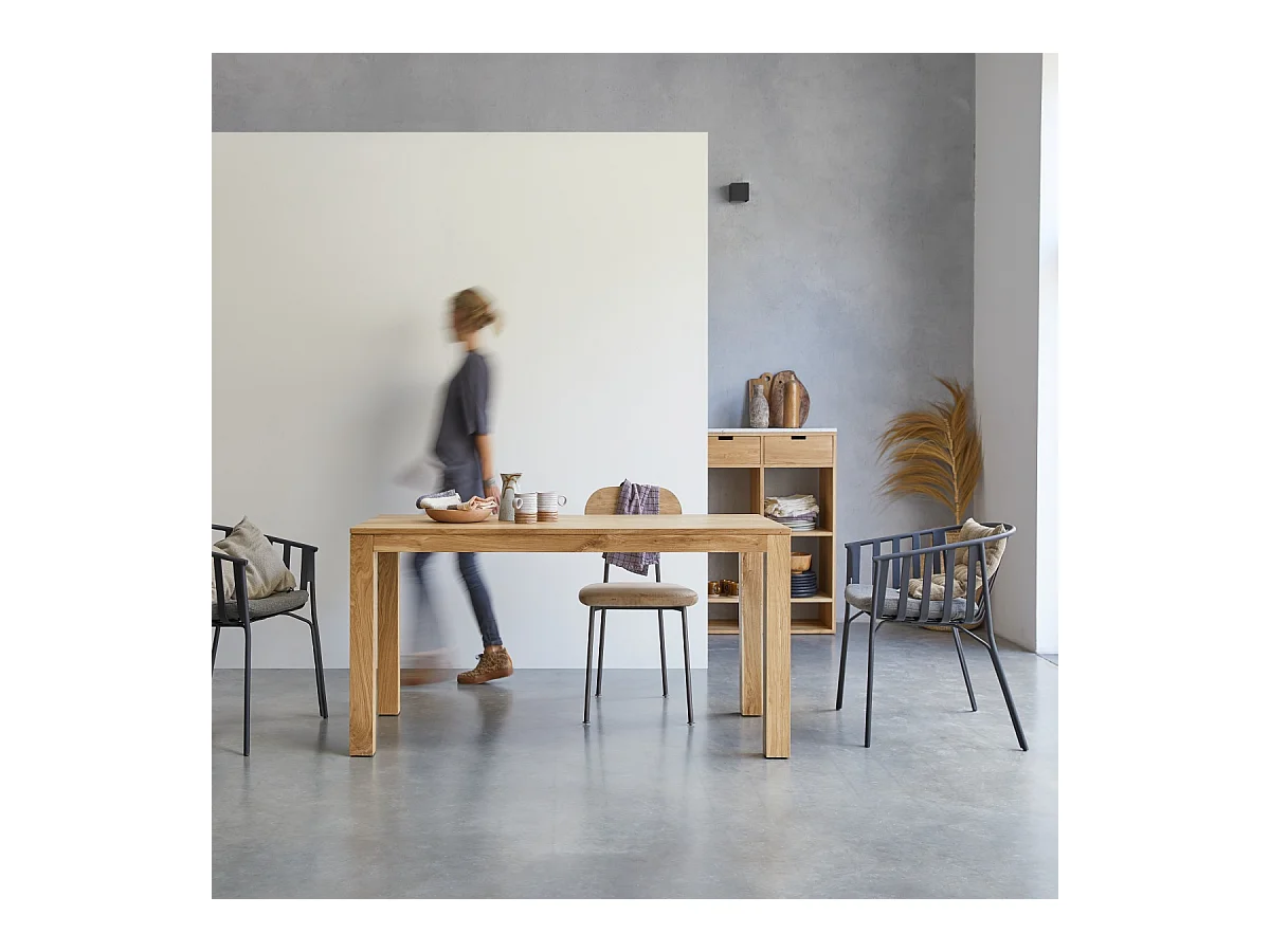 Esstisch Eden aus massiver Eiche 150x75