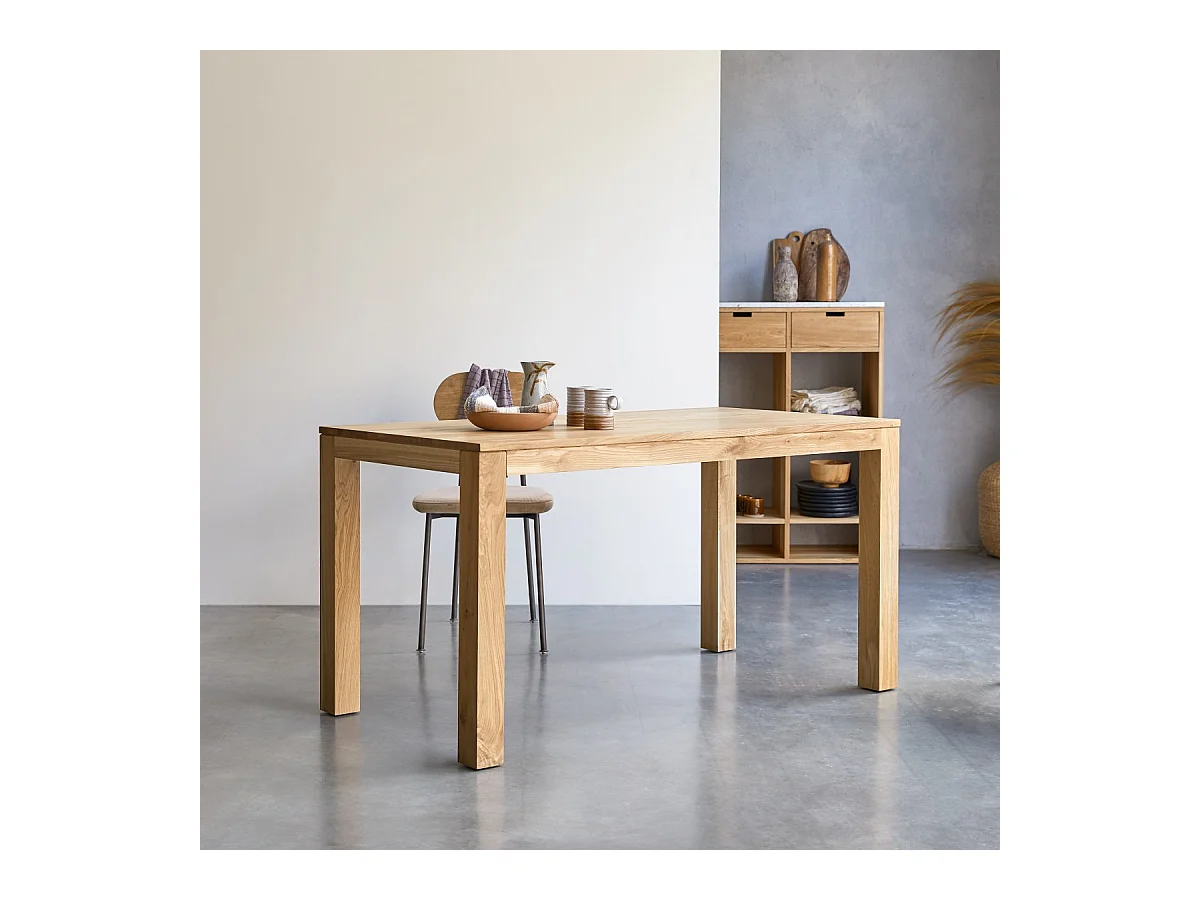 Esstisch Eden aus massiver Eiche 150x75