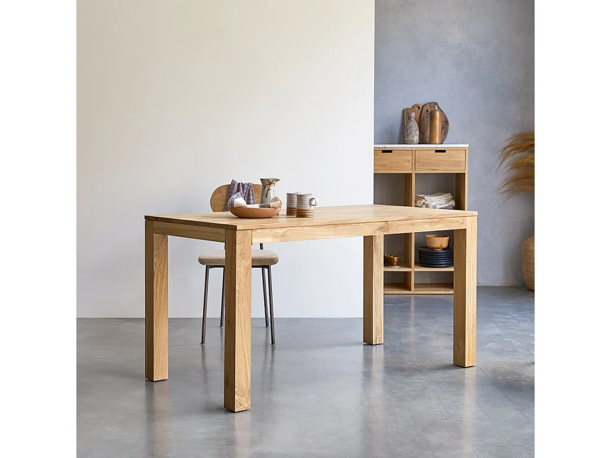 Esstisch Eden aus massiver Eiche 150x75