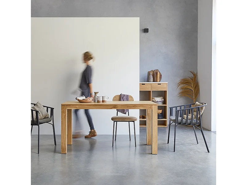 Tavolo in legno di rovere massello 150x75 Eden