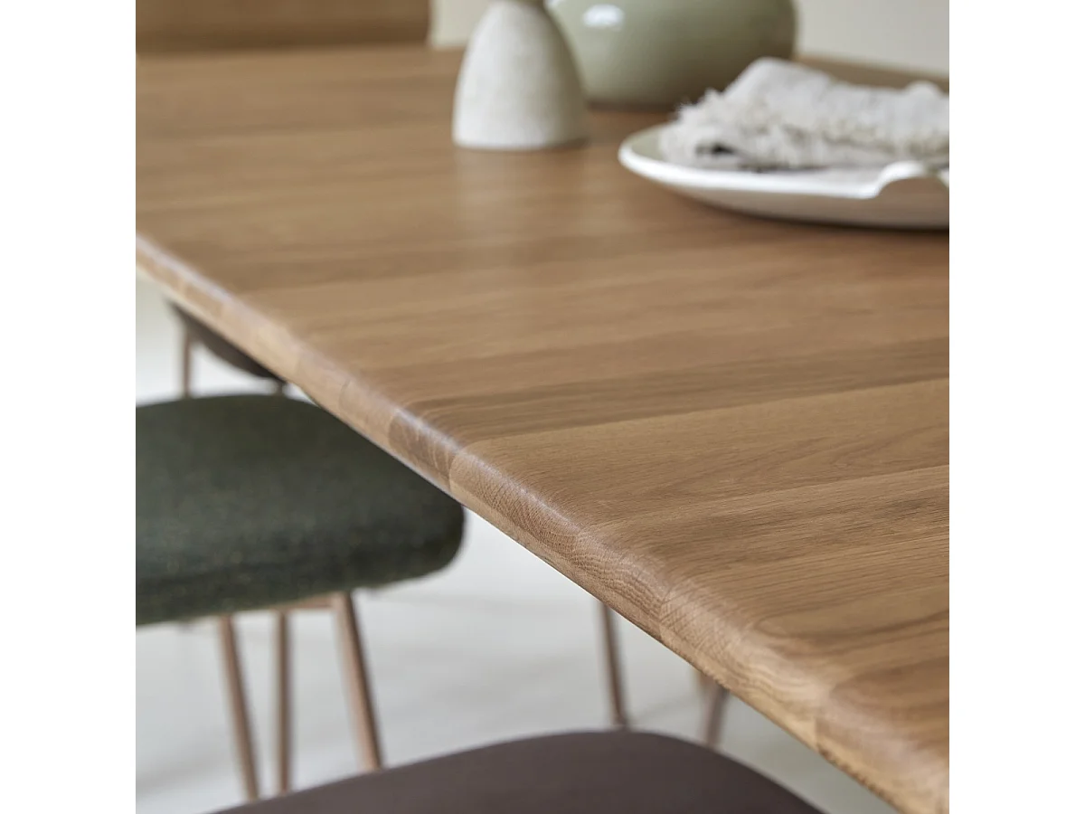 Ausziehtisch Clara aus massivem Eichenholz 180 x 95