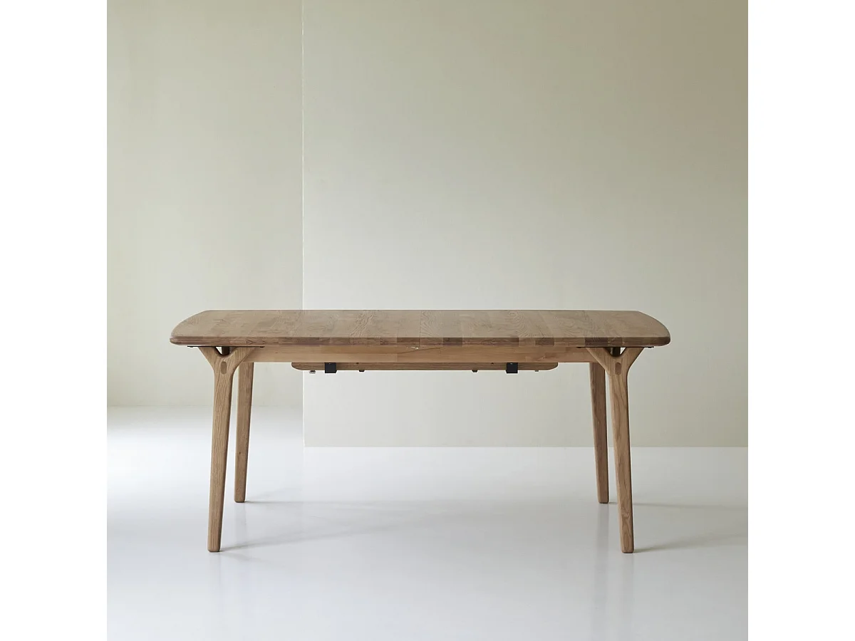 Ausziehtisch Clara aus massivem Eichenholz 180 x 95