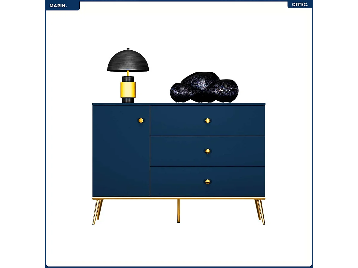 Commode - H.85 x L.120 x P.40 cm - MARIN