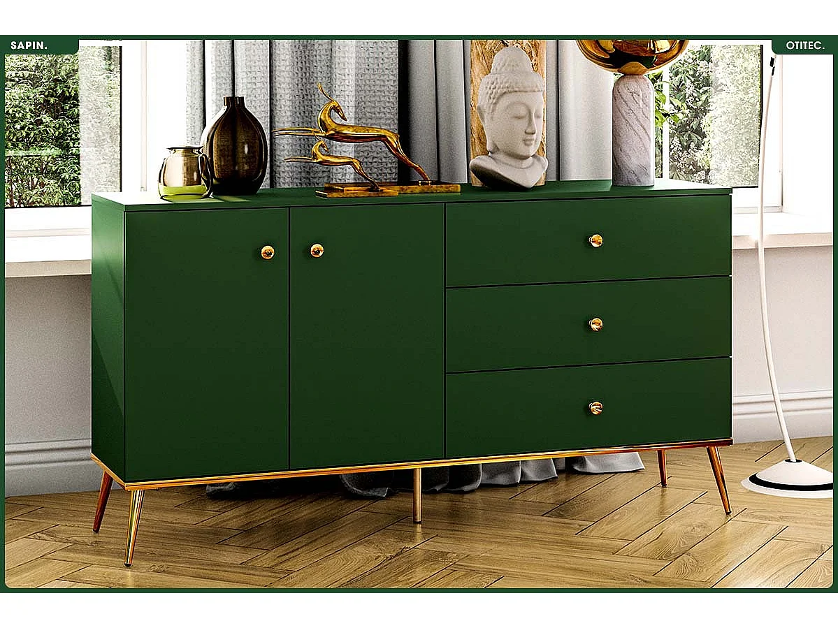 Commode - H.85 x L.160 x P.40 cm - SAPIN