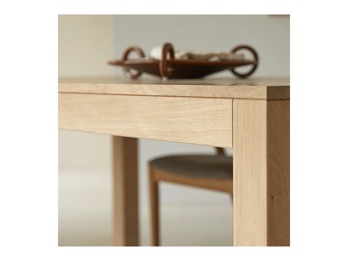 Ausziehtisch aus massivem Eichenholz 180x90 Eden