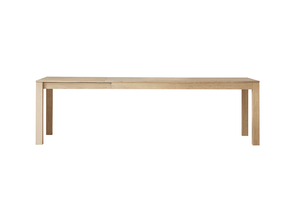 Ausziehtisch aus massivem Eichenholz 180x90 Eden