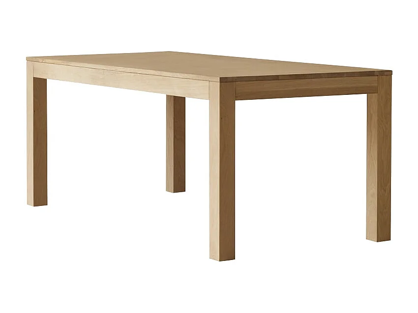 Table extensible en bois de chêne massif 6-10 pers 180x90 Eden