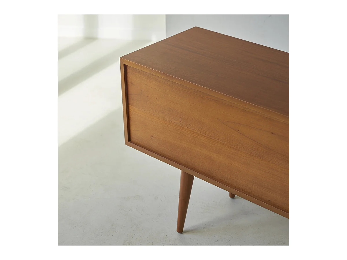 Kommode Sideboard aus massivem mahagonihol im 50ger Jahre Stil mit 8 Schubladen