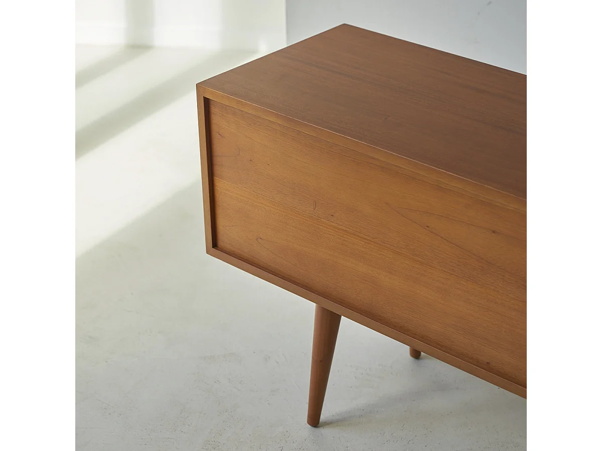 Cassettiera comò legno mogano massello 8 cassetti anni '50 Magda