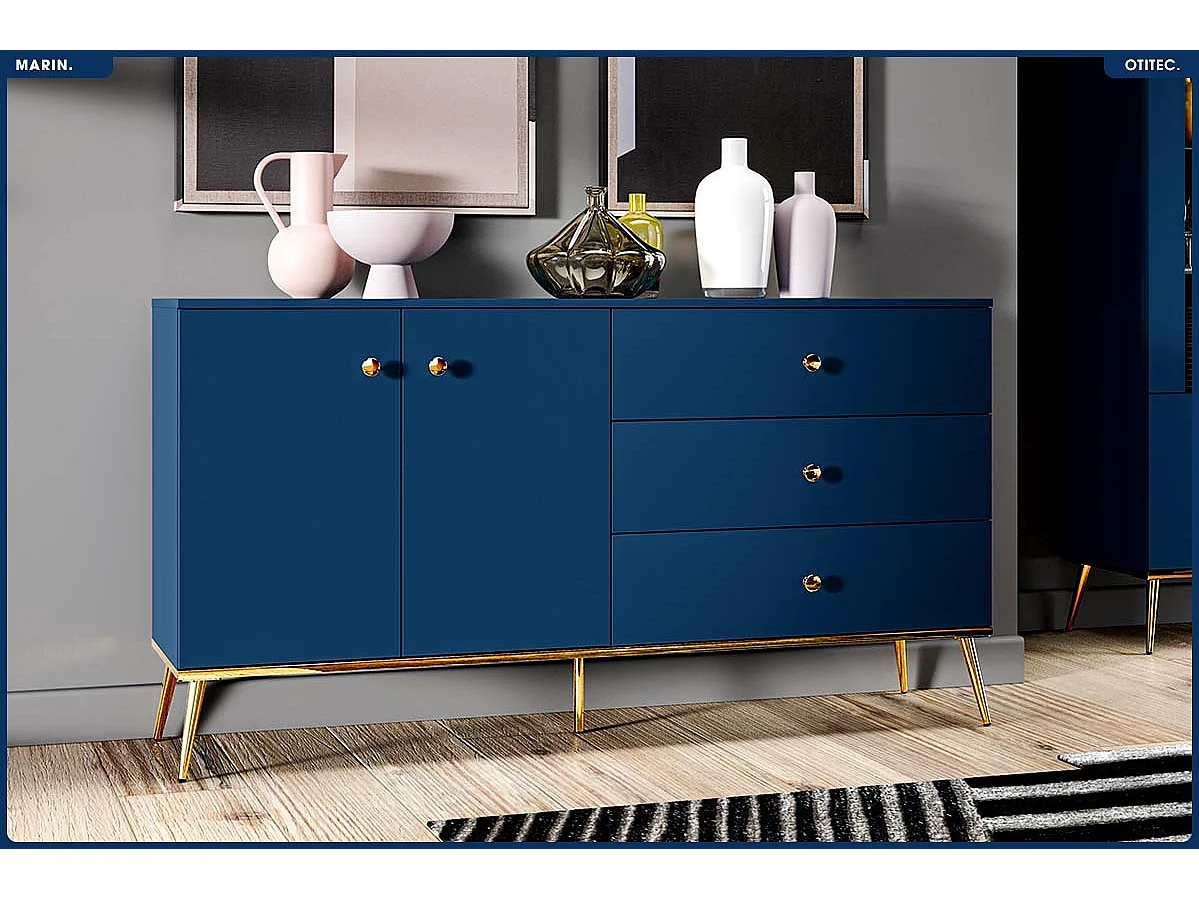 Commode - H.85 x L.160 x P.40 cm - MARIN