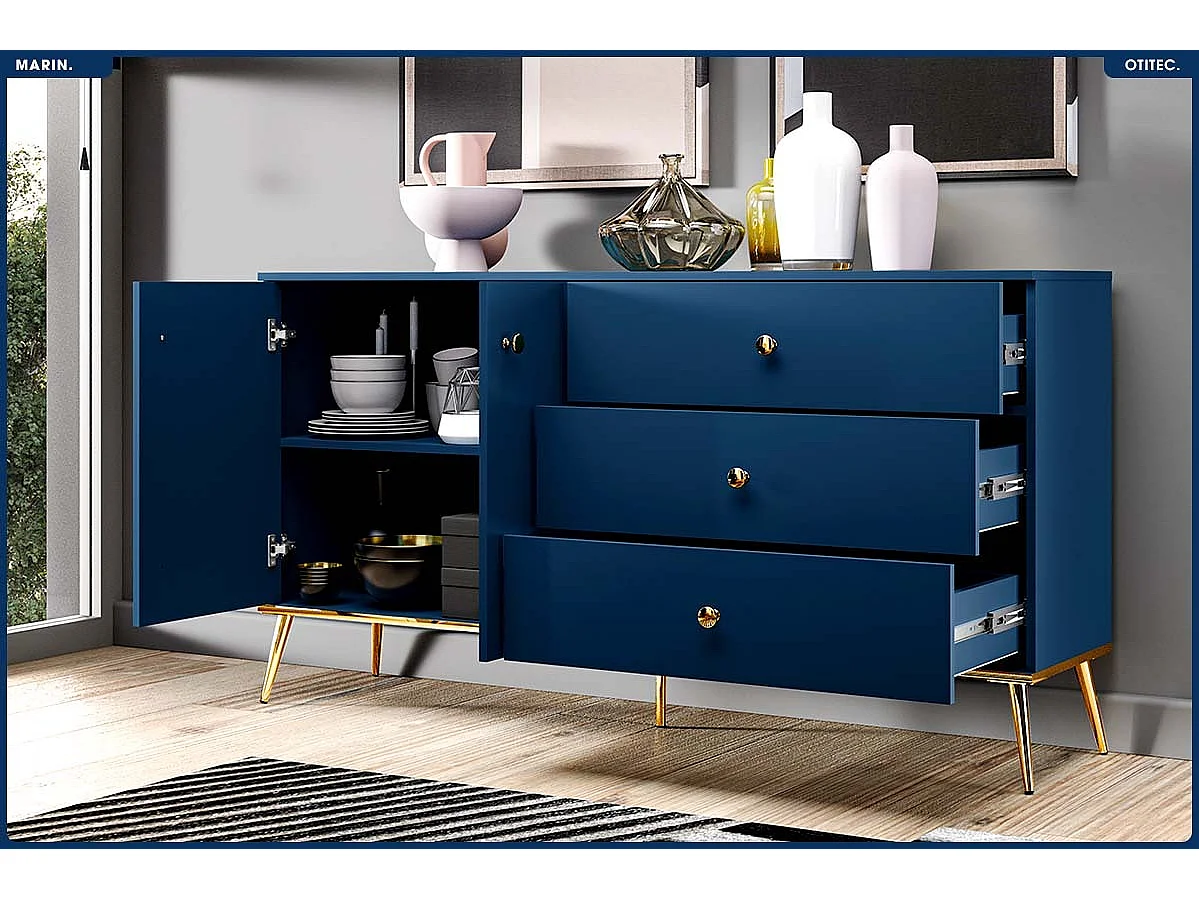 Commode - H.85 x L.160 x P.40 cm - MARIN