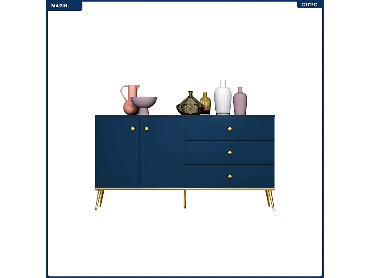 Commode - H.85 x L.160 x P.40 cm - MARIN