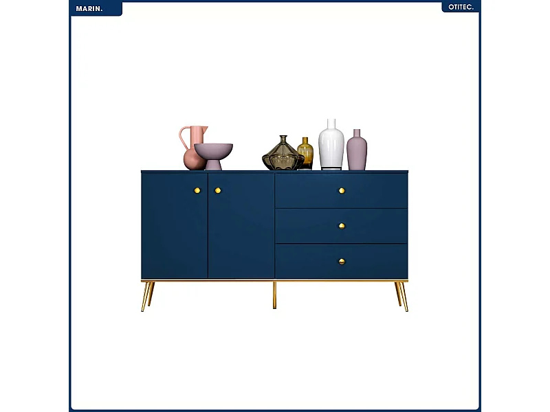 Commode - H.85 x L.160 x P.40 cm - MARIN