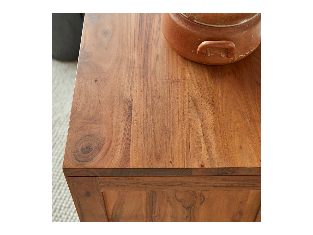 Cassettiera Bonnie a 3 cassetti in legno di acacia