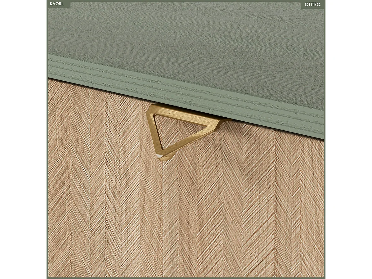 Commode - L.106 x H.80 x P.38 cm - 3 tiroirs - KAORI