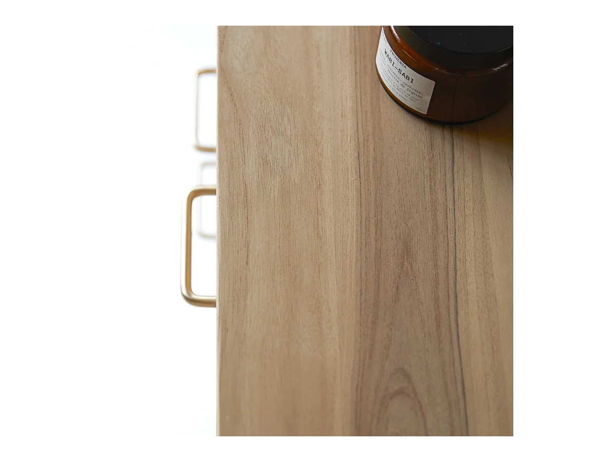 Kommode mit 6 Schubladen aus Teak Vintage Stil