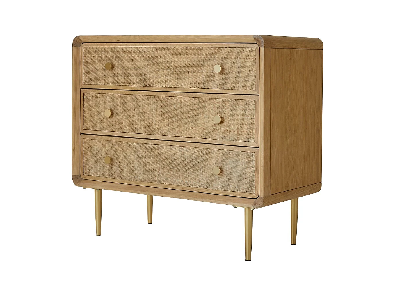 Kommode Côme aus massivem Eichenholz