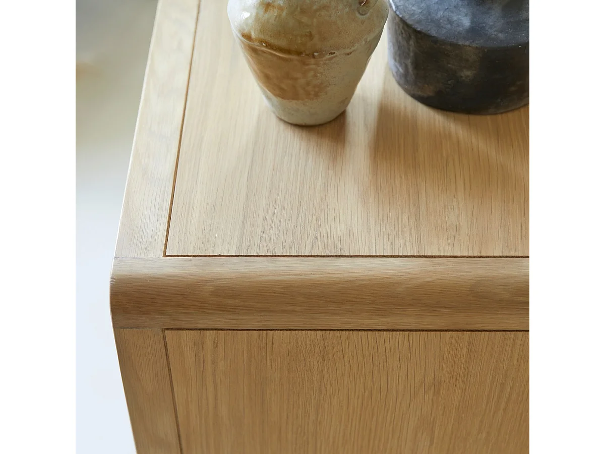 Commode de rangement en bois de chêne massif Côme