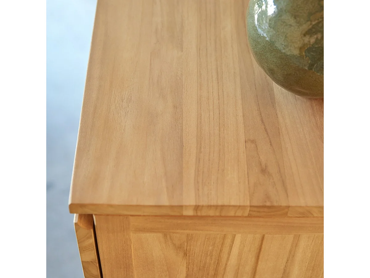 Commode en bois de teck 10 tiroirs Milano