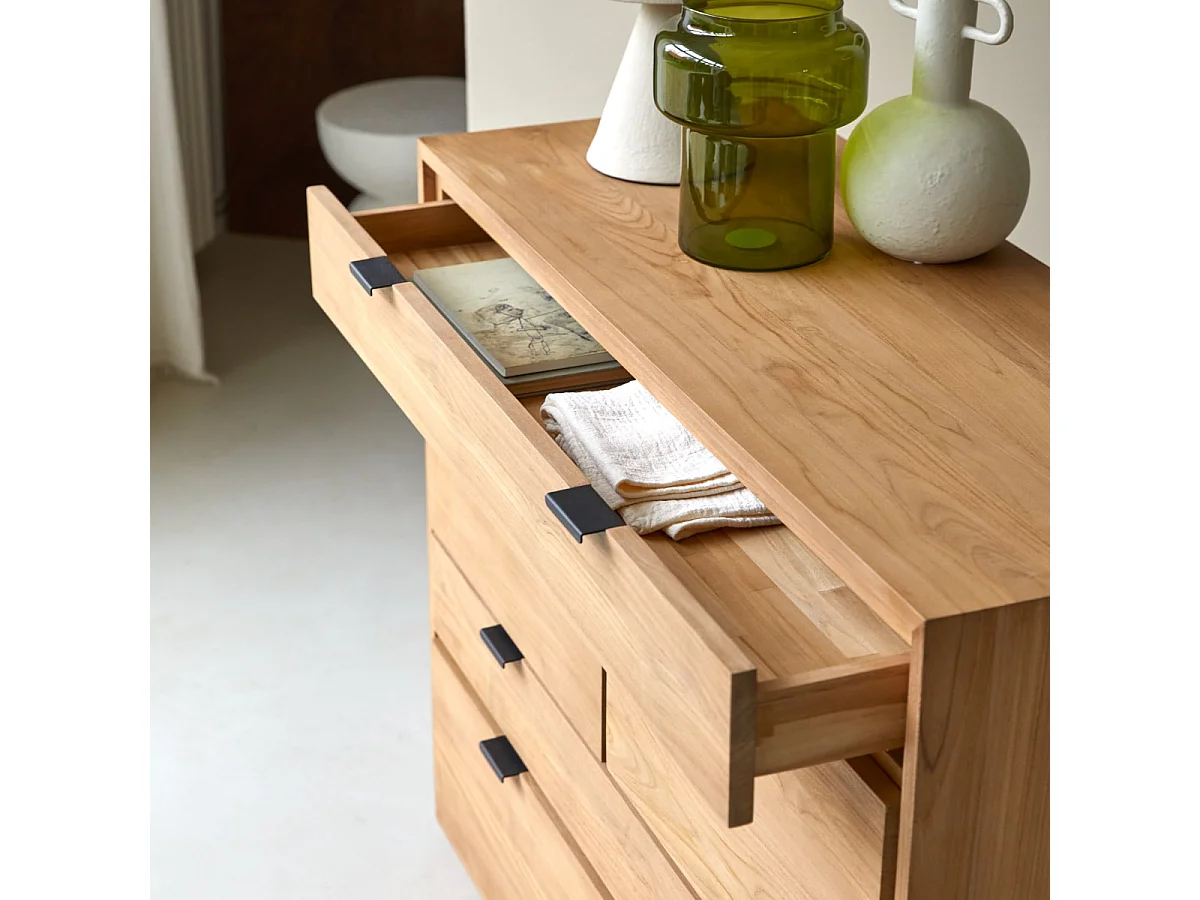 Kommode aus massivem Teakholz Senson