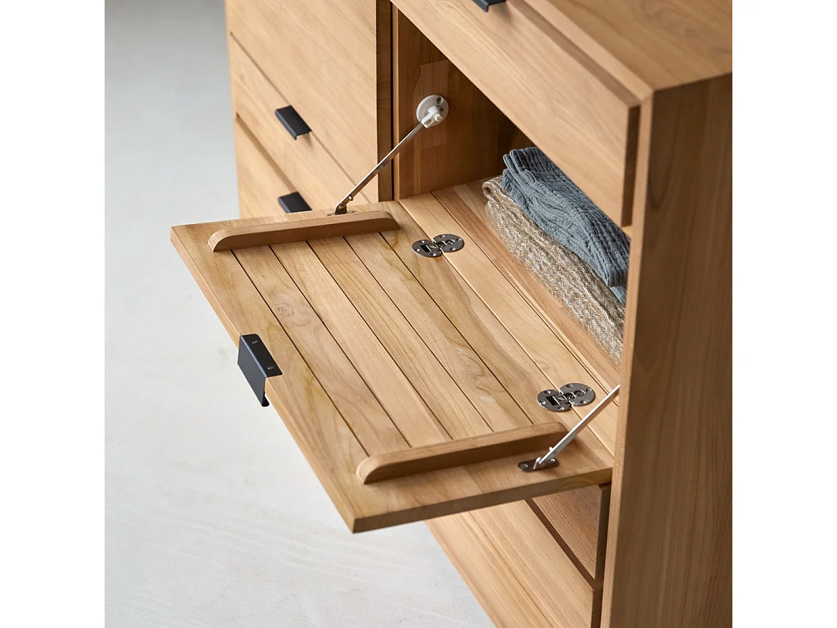 Kommode aus massivem Teakholz Senson