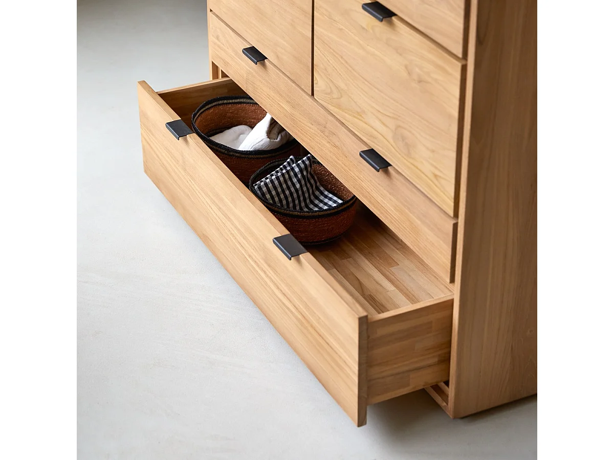 Kommode aus massivem Teakholz Senson