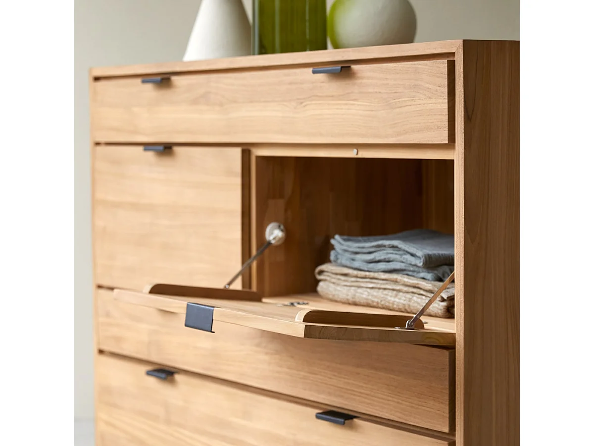 Kommode aus massivem Teakholz Senson