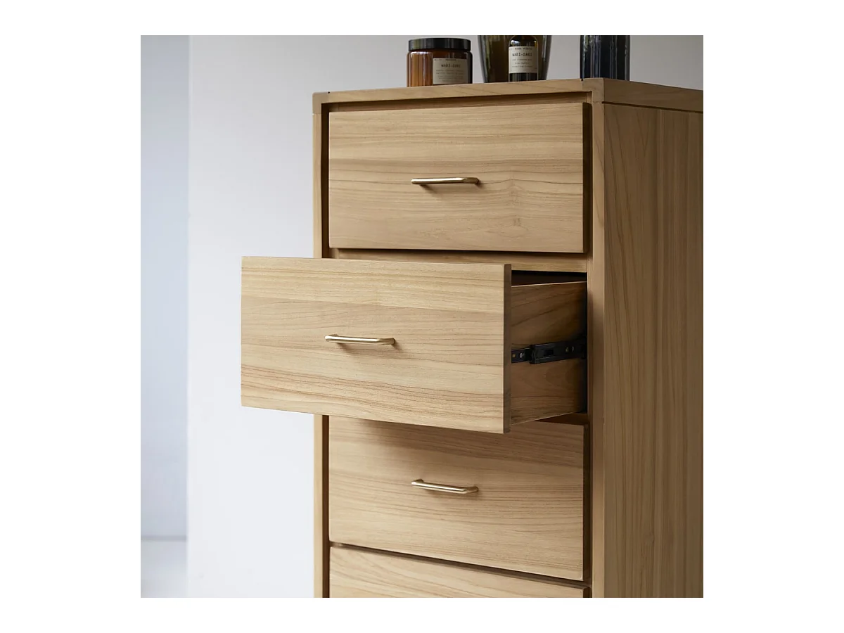 Madia con 4 cassetti in Teak stile vintage