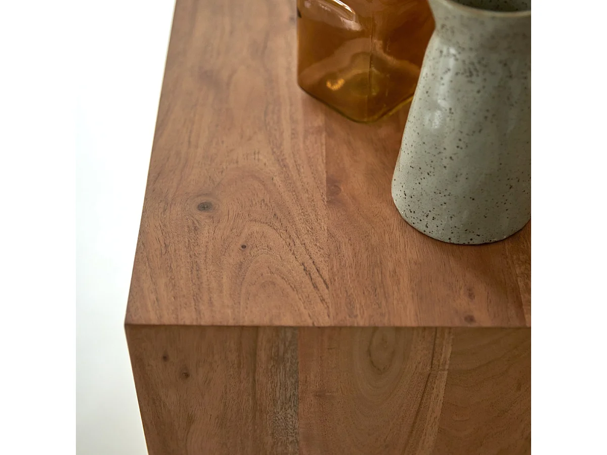 Hohe Kommode aus Akazienholz 5 Schubladen Olga