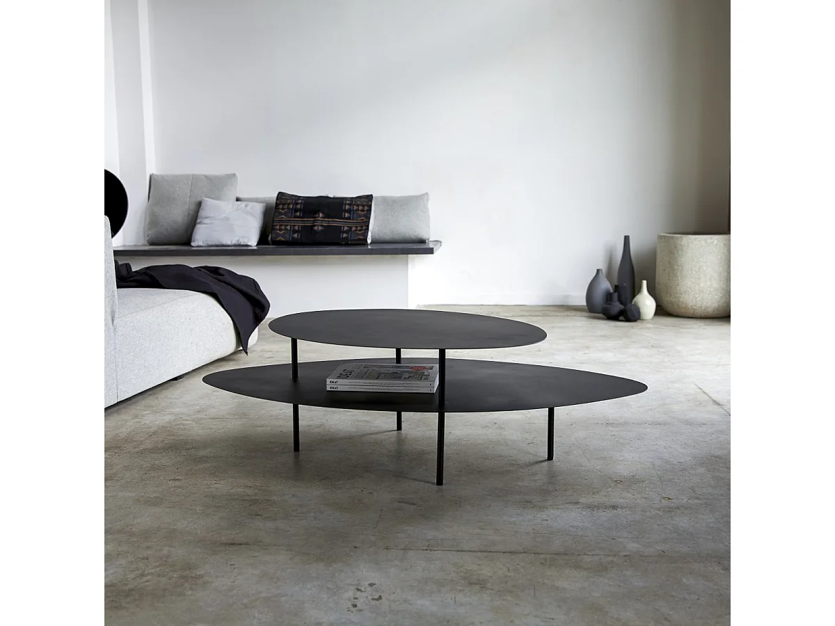 Table basse en métal peint 120x70 Judit