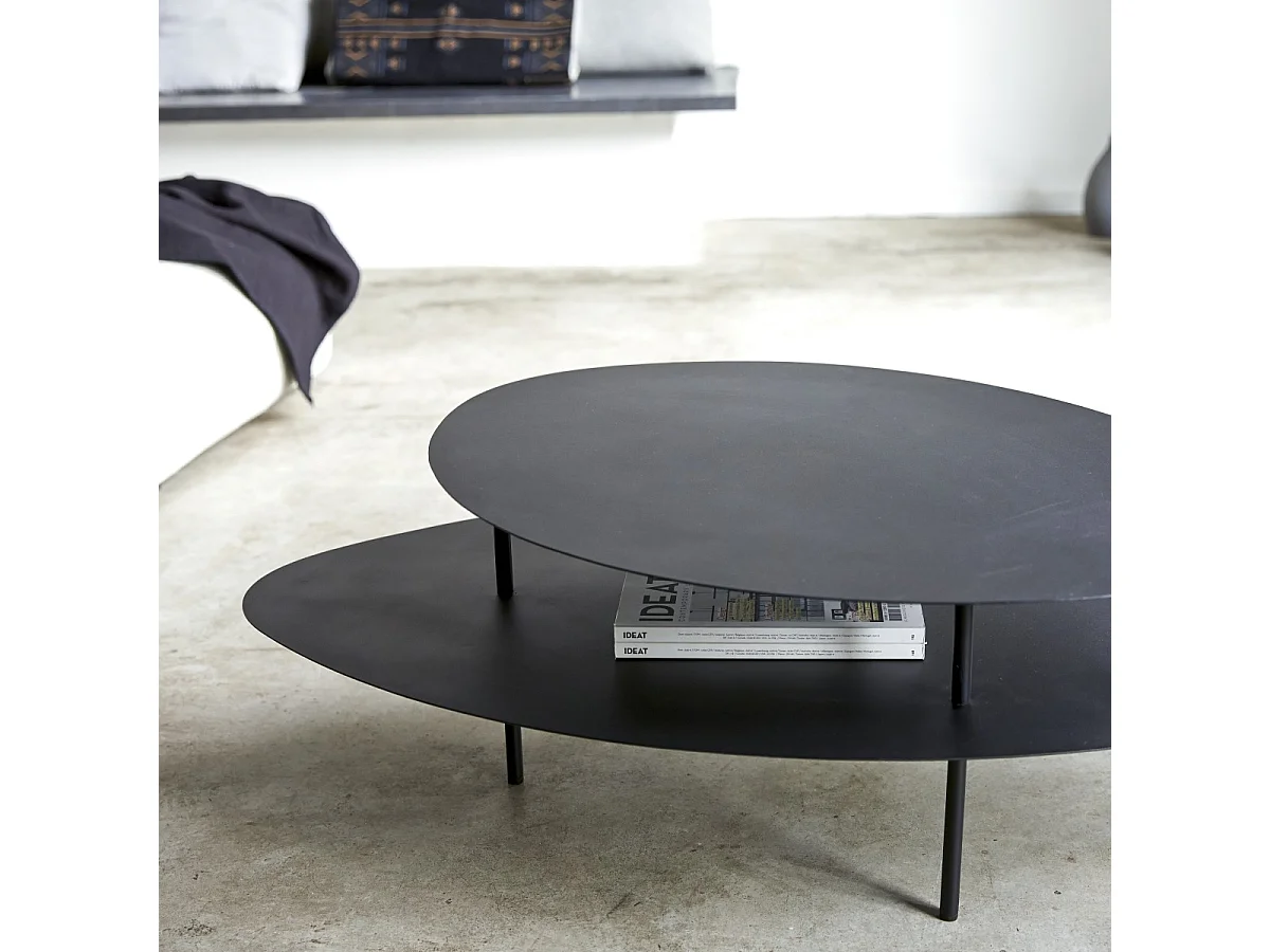 Table basse en métal peint 120x70 Judit