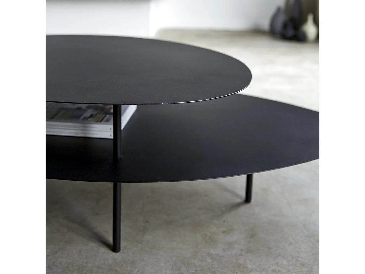 Table basse en métal peint 120x70 Judit