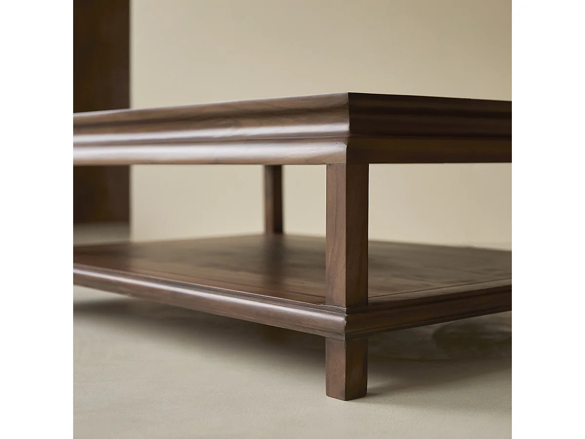 Table basse rectangulaire en bois d'acacia 115 Achille