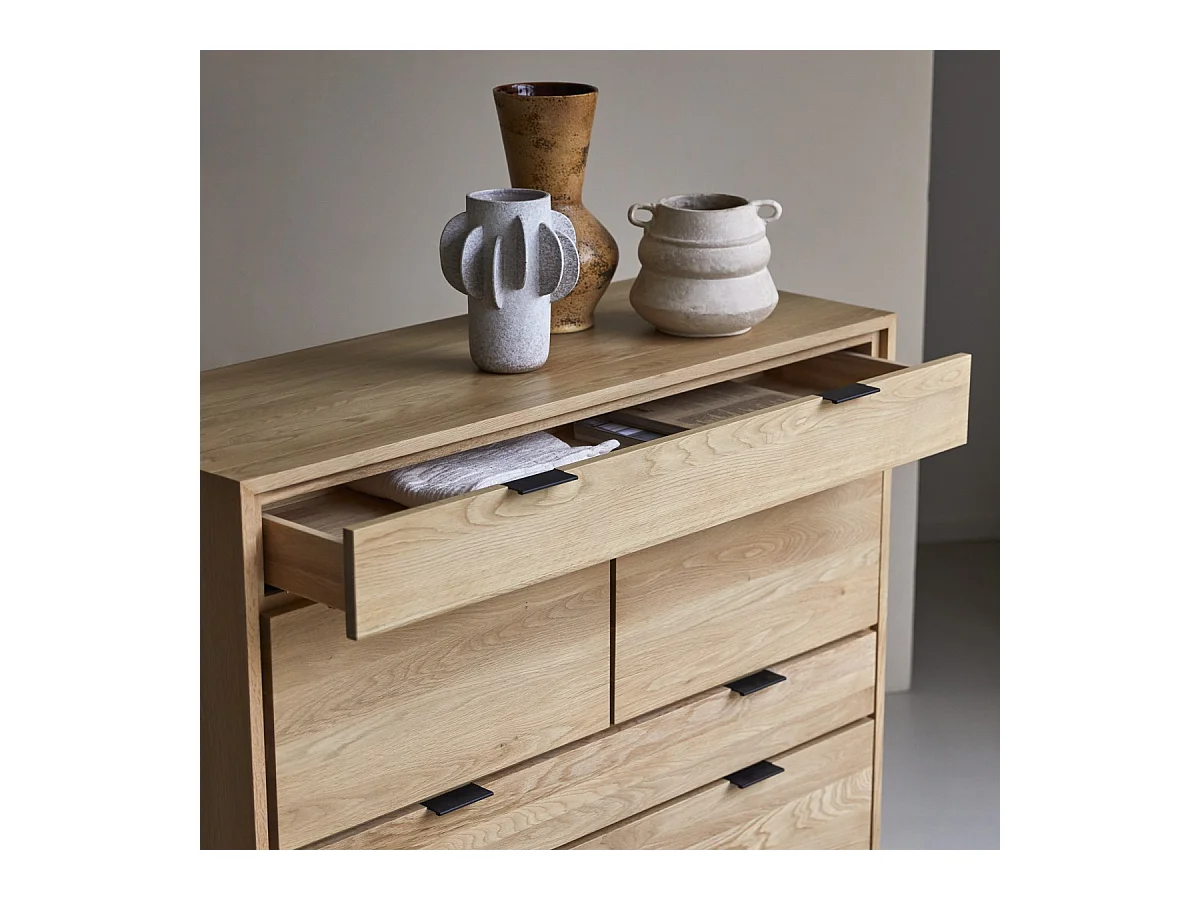 Kommode aus Eichenholz mit 3 Schubladen Senson