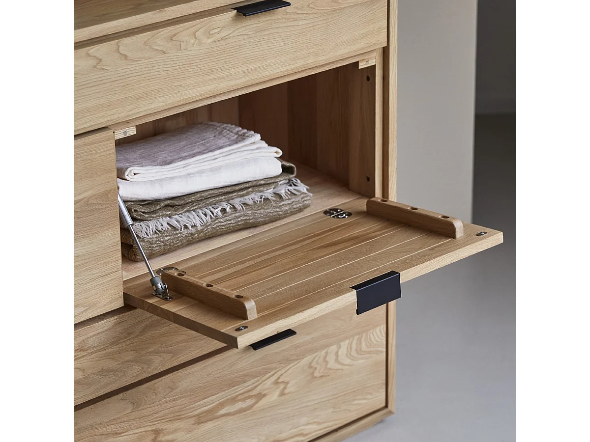 Kommode aus Eichenholz mit 3 Schubladen Senson