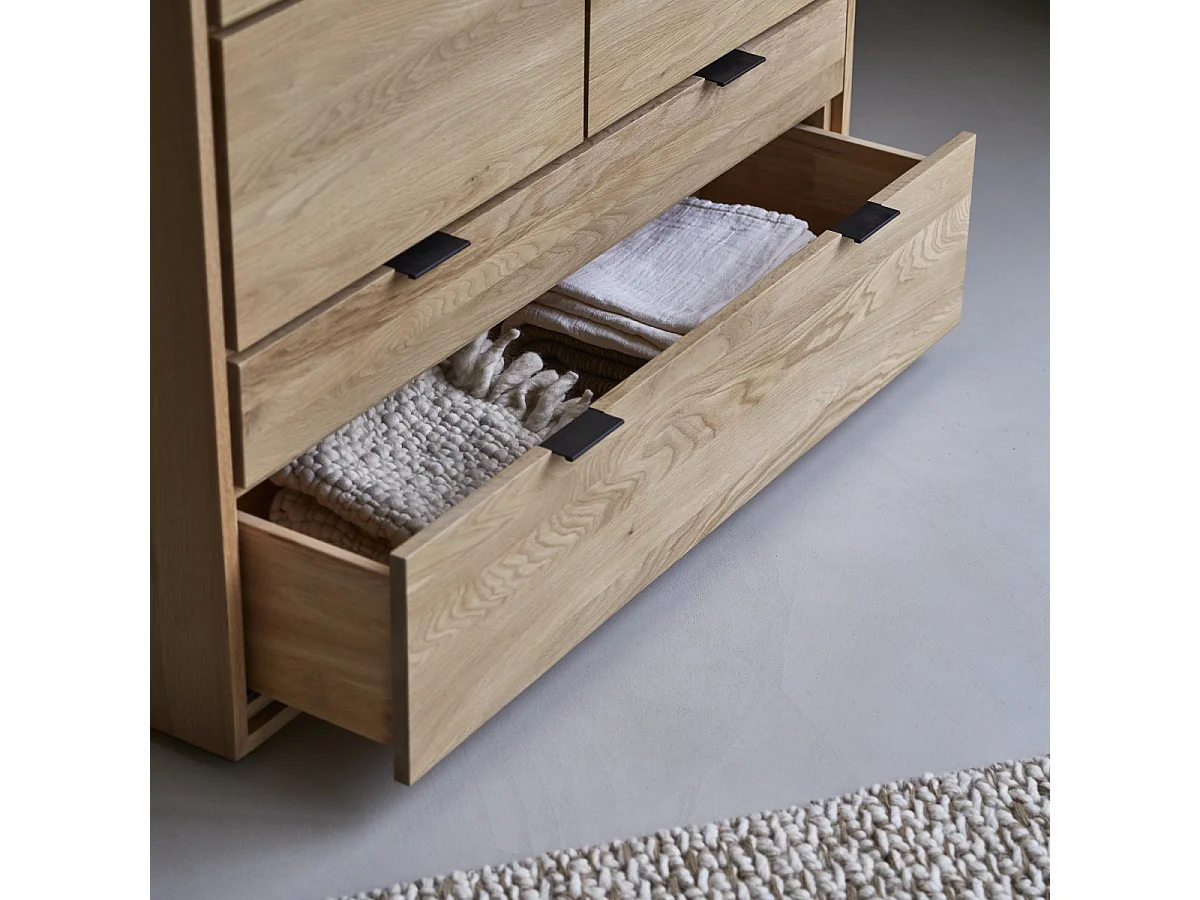 Kommode aus Eichenholz mit 3 Schubladen Senson