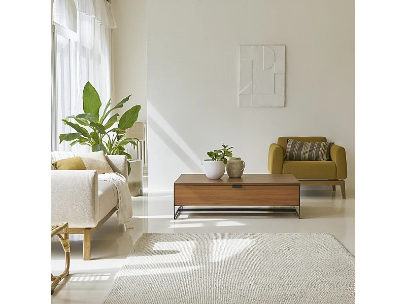 Table basse en bois d'acacia 120x 80 Urban