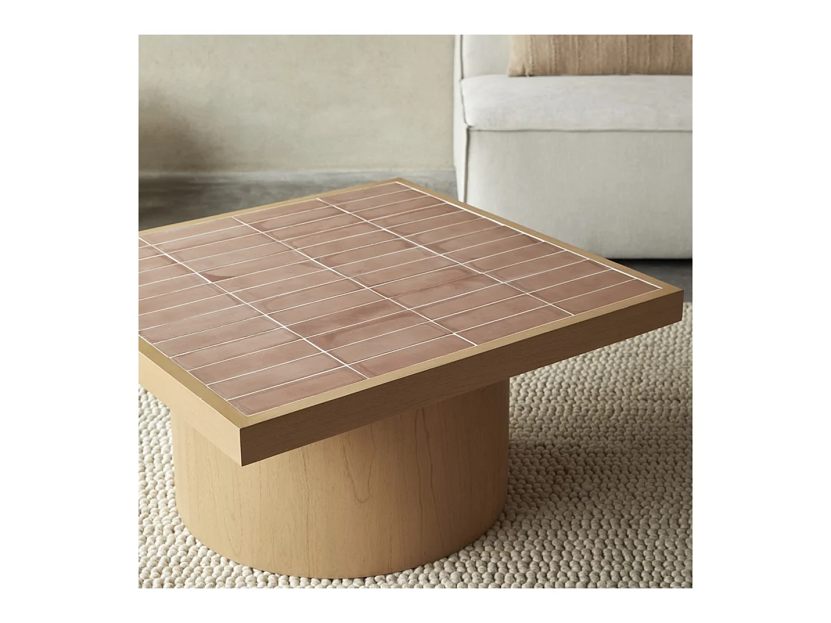 Table basse en bois de mindi 85 Karel