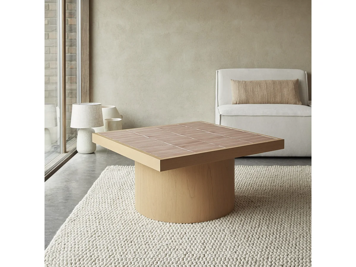 Table basse en bois de mindi 85 Karel